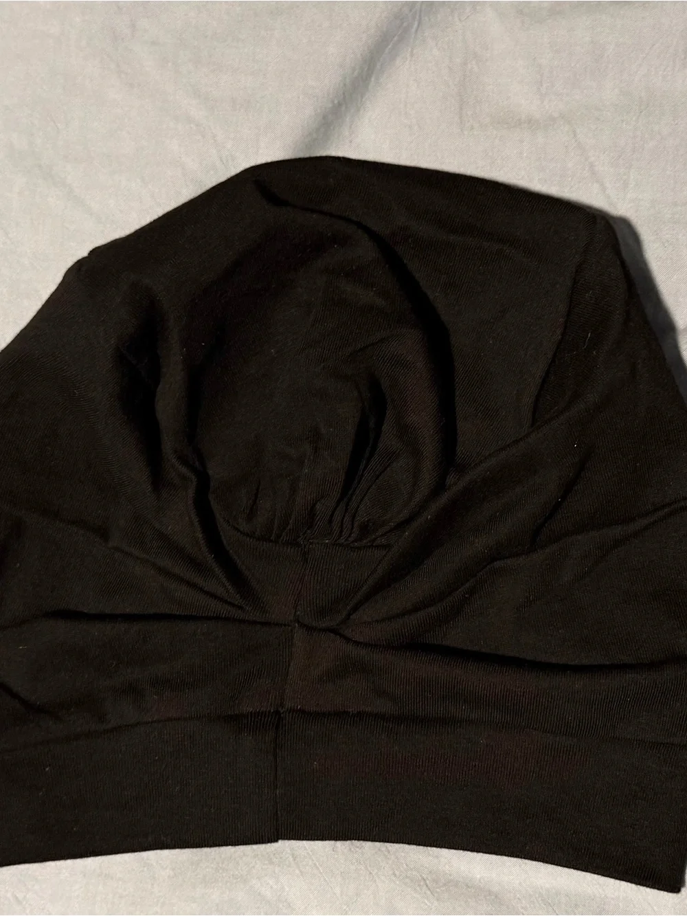 Black Women's Stretch Knit Beanie Hat